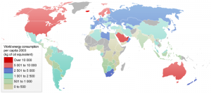 Consumul de Energie Mondial - 2003